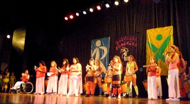 Presentación de la batucada en el teatro municipal.2013